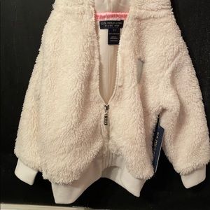 U.S. POLO ASSN. Hooded Toddler Fuzzy Jacket